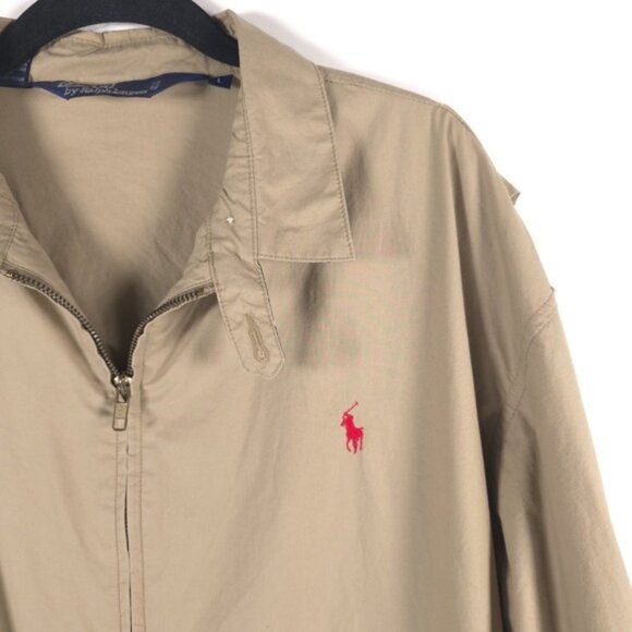 POLO‎ RALPH LAUREN VINTAGE Full Zip Jacket Cotton SINGAPORE🇸🇬MADE Size LARGE - Picture 6 of 12